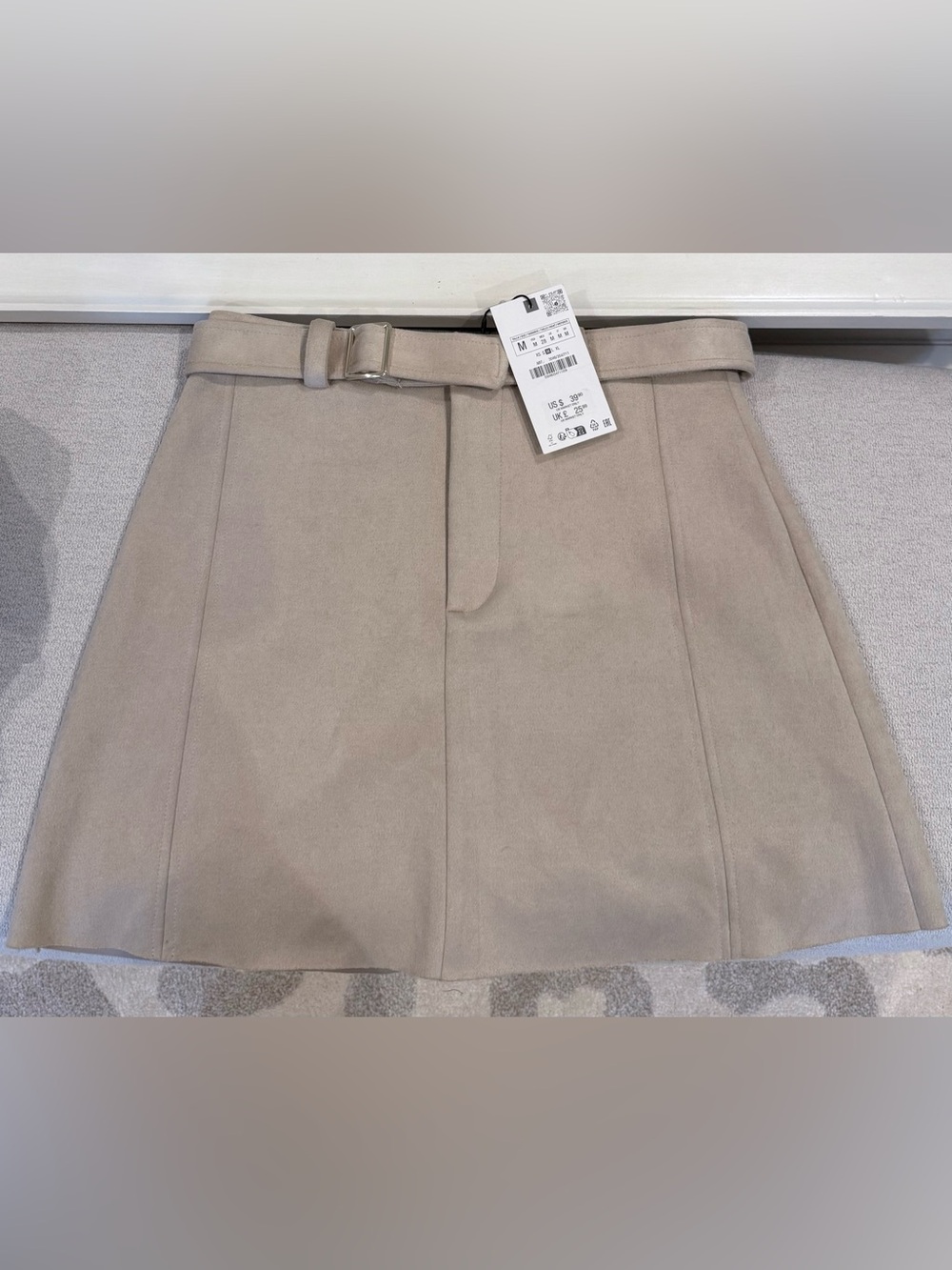 zara suede skirt